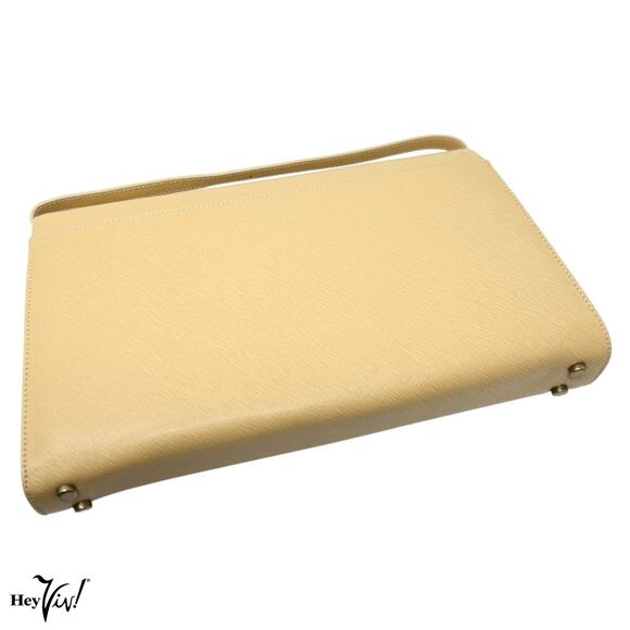 Vintage Gramercy Coach Clutch Purse Leather Made Italy Wheat Dust Bag Style 7000 - Picture 2 of 13